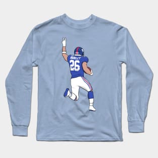 saquon and peace sign Long Sleeve T-Shirt